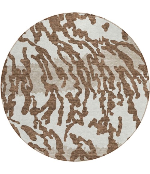 Addison Chantille ACN873-Chocolate 8 ft. X 8 ft. Round Rug