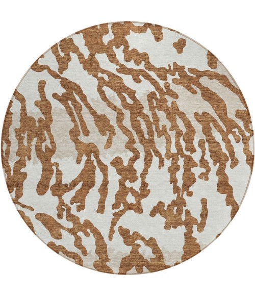 Addison Chantille ACN873-Paprika 8 ft. X 8 ft. Round Rug