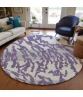 Addison Chantille ACN873-Purple 8 ft. X 8 ft. Round Rug