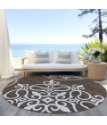 Addison Chantille ACN874-Chocolate 8 ft. X 8 ft. Round Rug