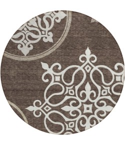 Addison Chantille ACN874-Chocolate 8 ft. X 8 ft. Round Rug