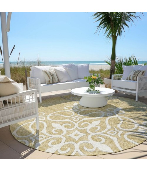 Addison Chantille ACN874-Gold 8 ft. X 8 ft. Round Rug