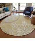 Addison Chantille ACN874-Gold 8 ft. X 8 ft. Round Rug