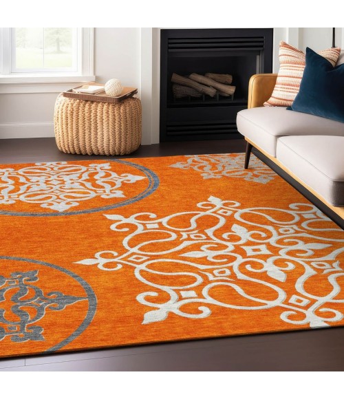 Addison Chantille ACN874-Orange 5 ft. X 7 ft. 6 in. Rectangle Rug