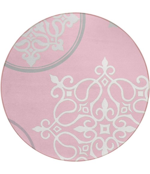 Addison Chantille ACN874-Pink 8 ft. X 8 ft. Round Rug