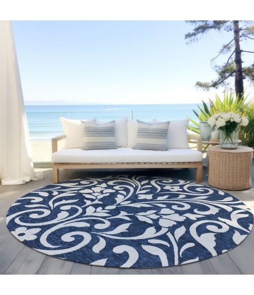 Addison Chantille ACN875-Navy 8 ft. X 8 ft. Round Rug