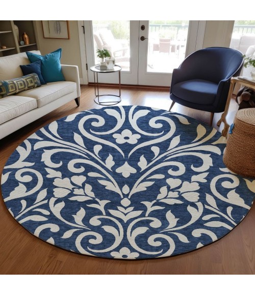 Addison Chantille ACN875-Navy 8 ft. X 8 ft. Round Rug