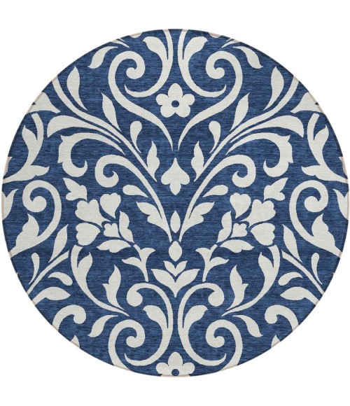 Addison Chantille ACN875-Navy 8 ft. X 8 ft. Round Rug