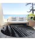 Addison Chantille ACN876-Black 8 ft. X 8 ft. Round Rug