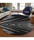 Addison Chantille ACN876-Black 8 ft. X 8 ft. Round Rug