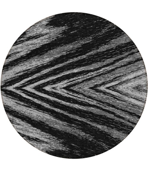 Addison Chantille ACN876-Black 8 ft. X 8 ft. Round Rug