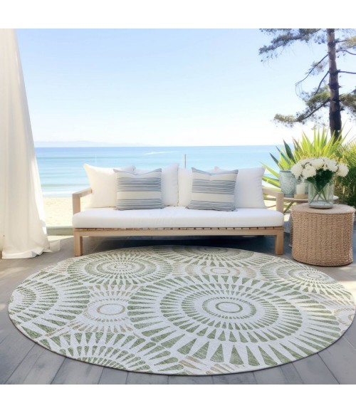 Addison Chantille Rug ACN877-Aloe 8 ft. X 8 ft. Round - Rugs Town Addison Chantille ACN877-Aloe 8 ft. X 8 ft. Round Rug