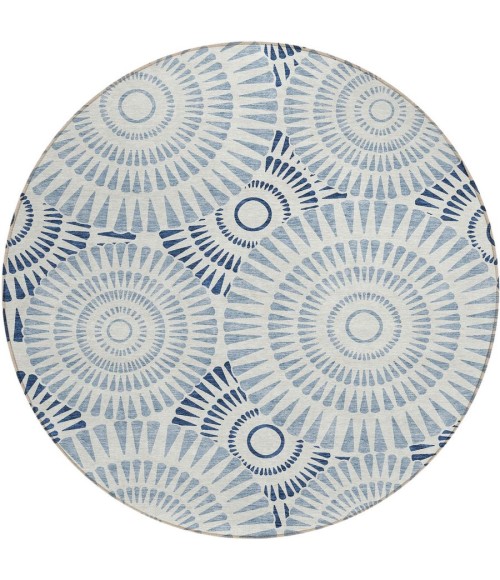 Addison Chantille ACN877-Blue 8 ft. X 8 ft. Round Rug