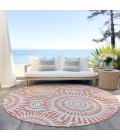 Addison Chantille ACN877-Coral 8 ft. X 8 ft. Round Rug
