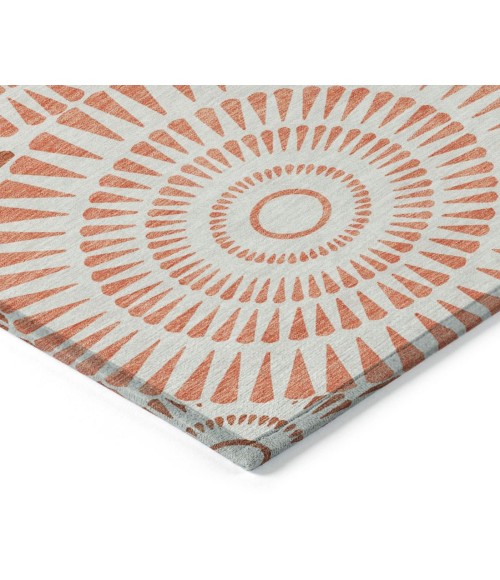 Addison Chantille ACN877-Coral 8 ft. X 8 ft. Round Rug