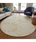 Addison Chantille ACN877-Gold 8 ft. X 8 ft. Round Rug