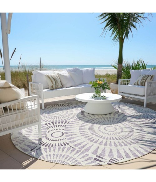 Addison Chantille ACN877-Lavender 8 ft. X 8 ft. Round Rug
