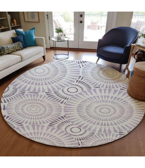 Addison Chantille ACN877-Lavender 8 ft. X 8 ft. Round Rug