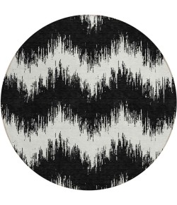 Addison Chantille ACN880-Black 8 ft. X 8 ft. Round Rug