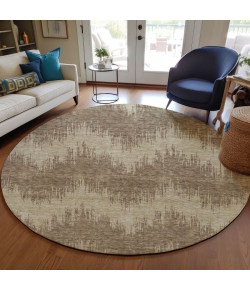 Addison Chantille ACN880-Brown 8 ft. X 8 ft. Round Rug