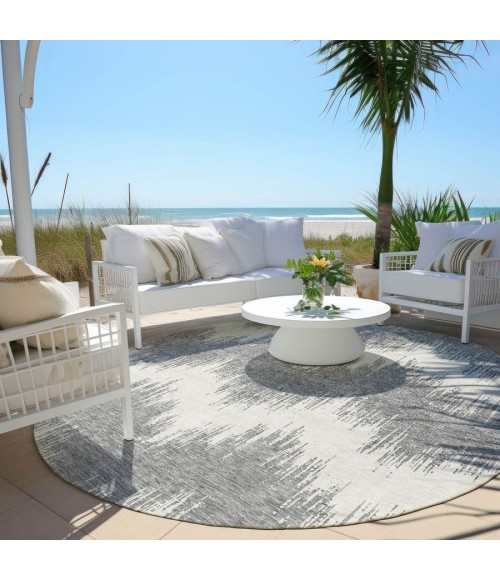 Addison Chantille ACN880-Gray 8 ft. X 8 ft. Round Rug