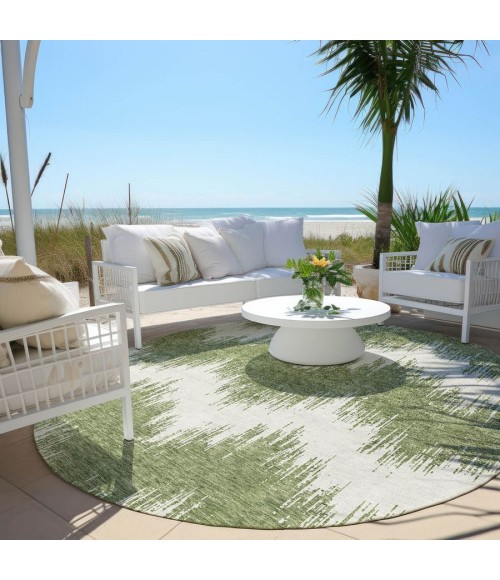 Addison Chantille ACN880-Green 8 ft. X 8 ft. Round Rug