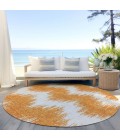 Addison Chantille ACN880-Orange 8 ft. X 8 ft. Round Rug