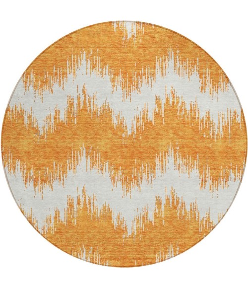 Addison Chantille ACN880-Orange 8 ft. X 8 ft. Round Rug
