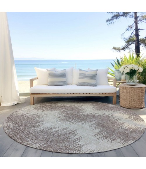 Addison Chantille ACN880-Taupe 8 ft. X 8 ft. Round Rug