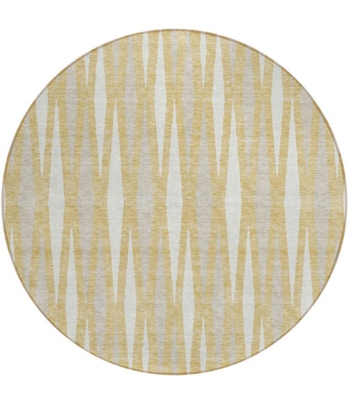 Addison Chantille ACN881-Gold 8 ft. X 8 ft. Round Rug