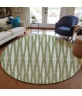 Addison Chantille ACN881-Green 8 ft. X 8 ft. Round Rug