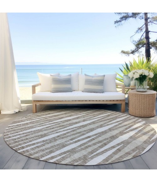 Addison Chantille ACN881-Taupe 8 ft. X 8 ft. Round Rug