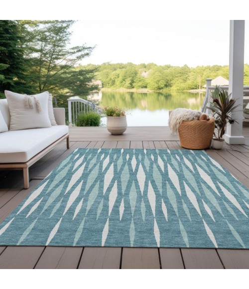 Addison Chantille Rug ACN881-Teal 10 ft. X 14 ft. Rectangle - Rugs Town Addison Chantille ACN881-Teal 10 ft. X 14 ft. Rectangle Rug