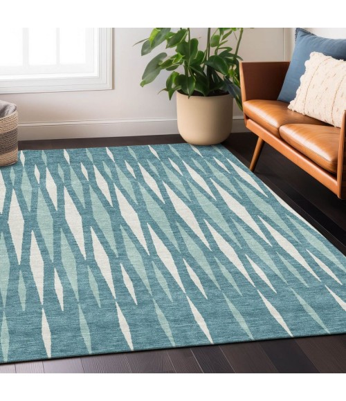 Addison Chantille Rug ACN881-Teal 10 ft. X 14 ft. Rectangle - Rugs Town Addison Chantille ACN881-Teal 10 ft. X 14 ft. Rectangle Rug