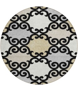 Addison Chantille ACN883-Black 8 ft. X 8 ft. Round Rug