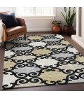 Addison Chantille Rug ACN883-Black 10 ft. X 14 ft. Rectangle - Rugs Town Addison Chantille ACN883-Black 10 ft. X 14 ft. Rectangle Rug