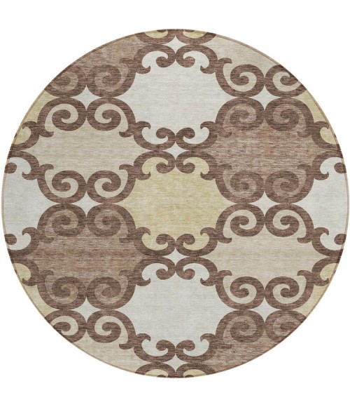 Addison Chantille ACN883-Brown 8 ft. X 8 ft. Round Rug