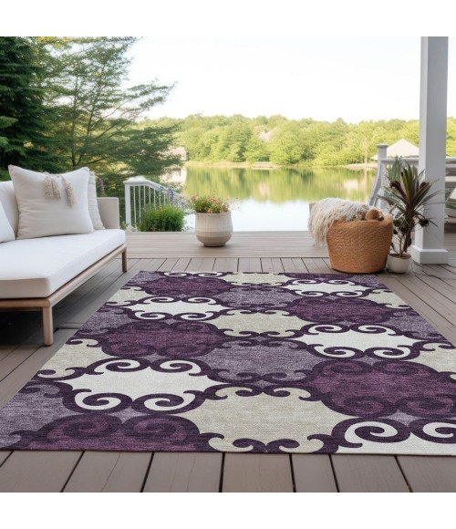 Addison Chantille Rug ACN883-Eggplant 10 ft. X 14 ft. Rectangle - Rugs Town Addison Chantille ACN883-Eggplant 10 ft. X 14 ft. Rectangle Rug