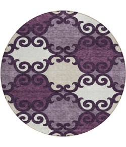 Addison Chantille ACN883-Eggplant 8 ft. X 8 ft. Round Rug