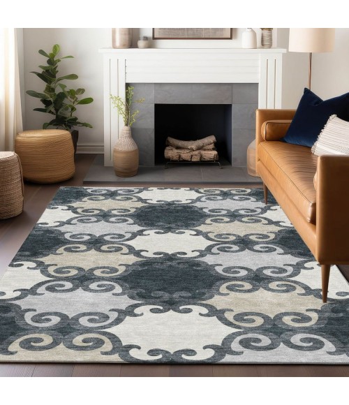 Addison Chantille Rug ACN883-Gray 10 ft. X 14 ft. Rectangle - Rugs Town Addison Chantille ACN883-Gray 10 ft. X 14 ft. Rectangle Rug