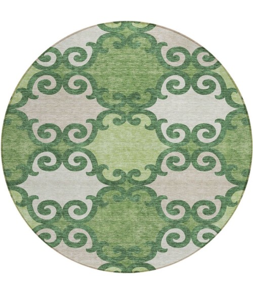 Addison Chantille ACN883-Green 8 ft. X 8 ft. Round Rug