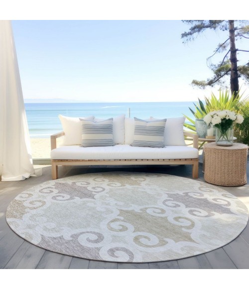 Addison Chantille ACN883-Ivory 8 ft. X 8 ft. Round Rug