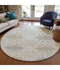 Addison Chantille ACN883-Ivory 8 ft. X 8 ft. Round Rug