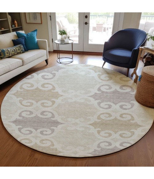 Addison Chantille ACN883-Ivory 8 ft. X 8 ft. Round Rug