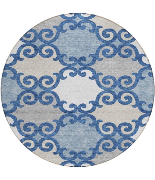 Addison Chantille ACN883-Navy 8 ft. X 8 ft. Round Rug