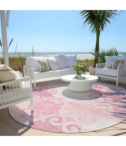 Addison Chantille ACN883-Pink 8 ft. X 8 ft. Round Rug
