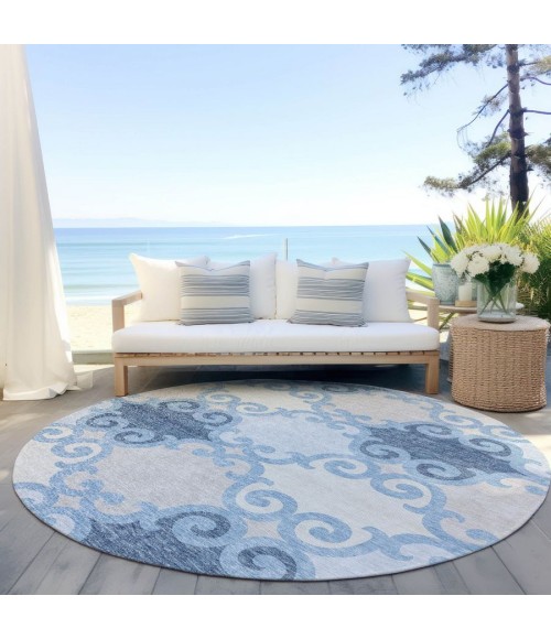 Addison Chantille ACN883-Sky 8 ft. X 8 ft. Round Rug
