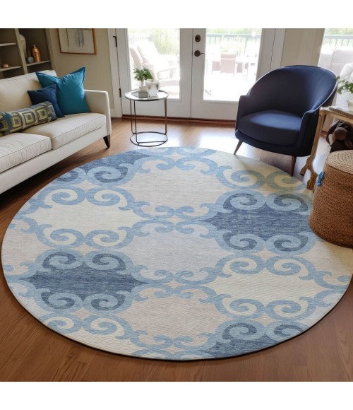 Addison Chantille ACN883-Sky 8 ft. X 8 ft. Round Rug