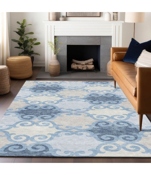 Addison Chantille Rug ACN883-Sky 10 ft. X 14 ft. Rectangle - Rugs Town Addison Chantille ACN883-Sky 10 ft. X 14 ft. Rectangle Rug
