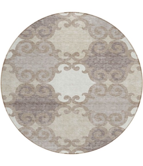 Addison Chantille ACN883-Taupe 8 ft. X 8 ft. Round Rug